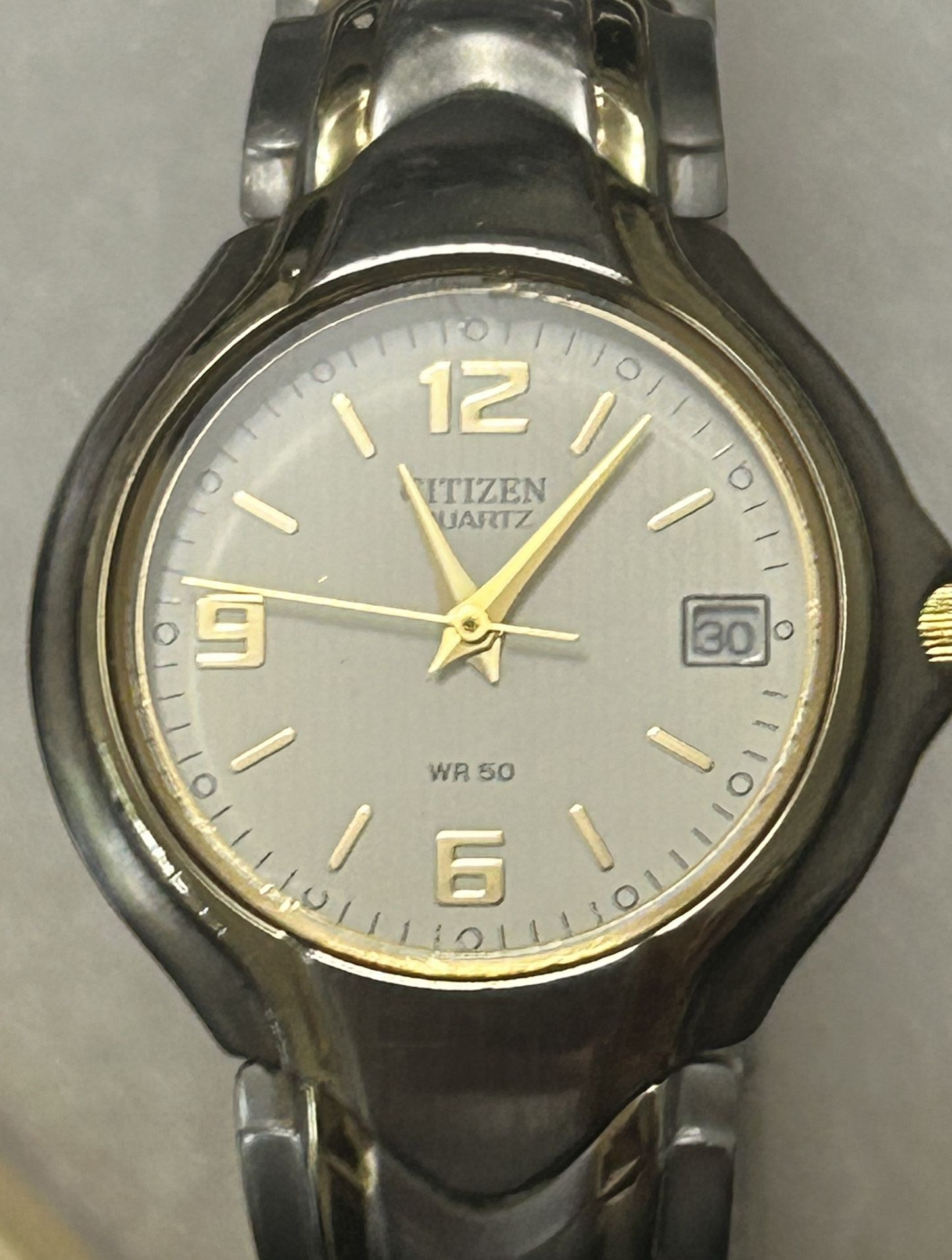 Citizen Womens White Date Indicator Stainless Steel