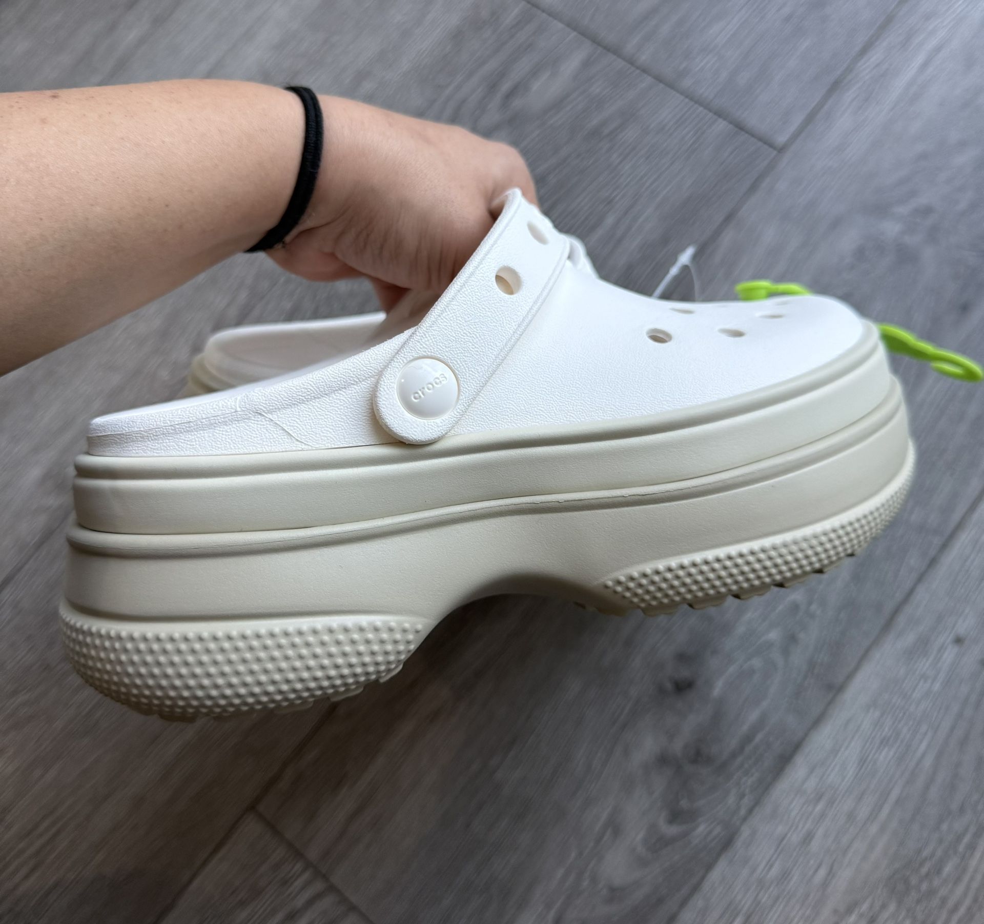 Crocs Classic Stacked Clog  Neutral Color Size 5W Or 3Y