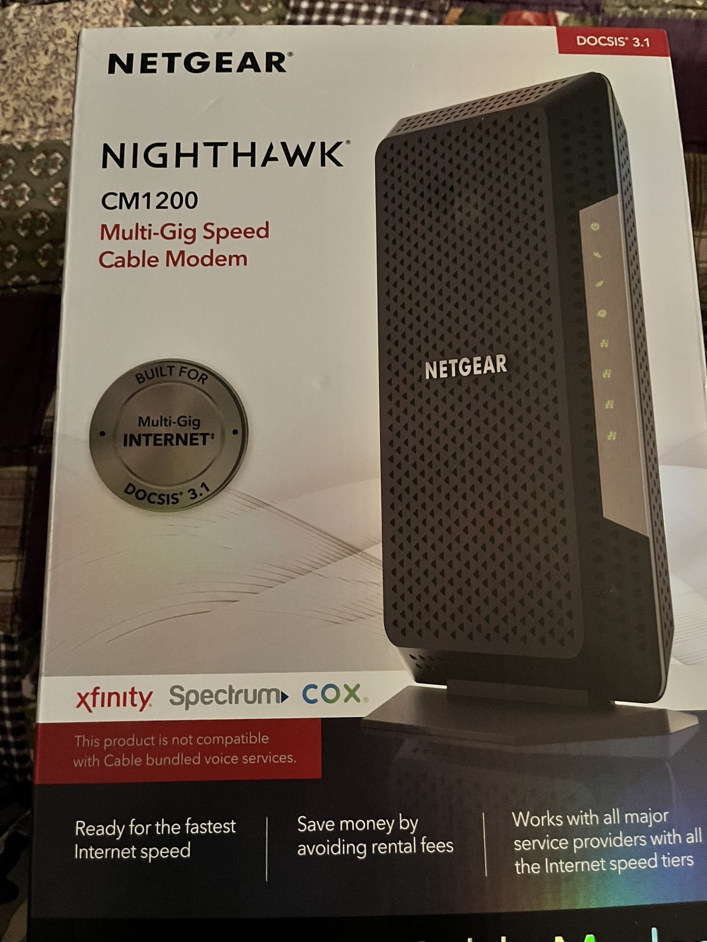Netgear Nighthawk CM1200 Multi Gig Speed Cable Modem