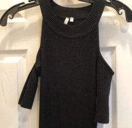 Black midi dress
