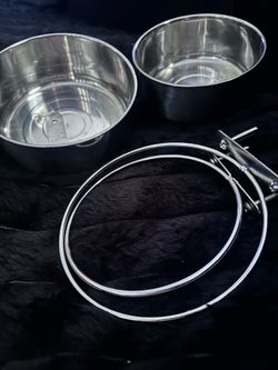 Kennel food and water bowls