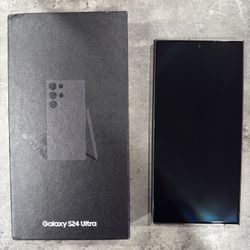 Samsung S24 Ultra 512gb titanium black factory unlocked like new