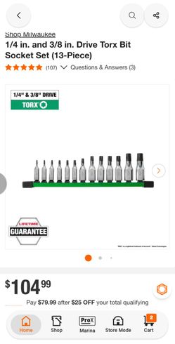 Milwaukee Drive Torx Bit Socket Set (13-Piece)