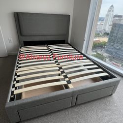 Queen Bed Frame With Storage