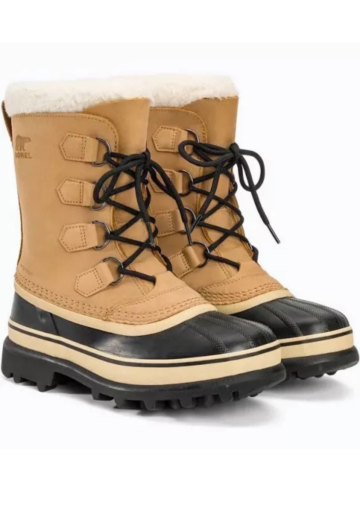 Sorel Caribou Insulated Waterproof Tan Winter Boots Women 8 US