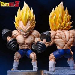 Dragon Ball Z Vegeta Super Saiyan Figure with Dumbbells