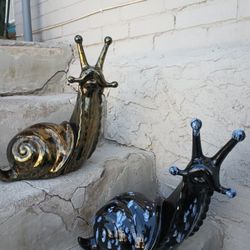 Vintage Ceramic Snails