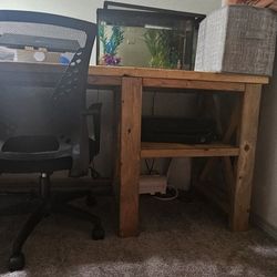 Pure Wood Computer Desk (+plus Chair)
