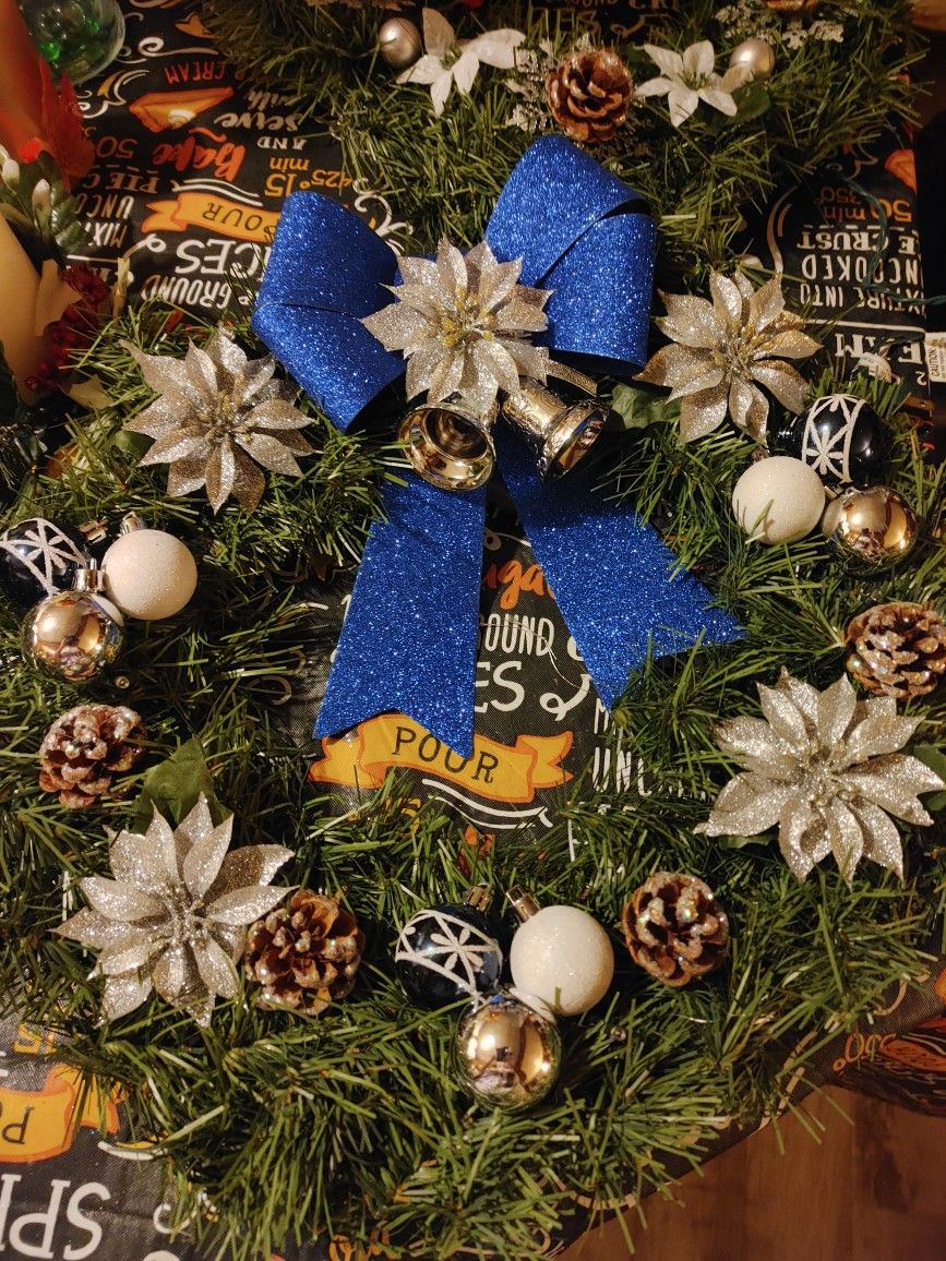 Handcrafted Christmas wreath