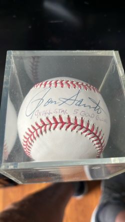 Ron Santo Autographed Baseball