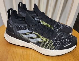 adidas Terrex Two Ultra Trail Black Solar Yellow Shoes Sneakers H69066 Men's Size 10 / NEW