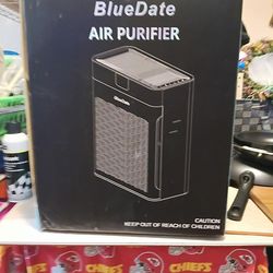 Air purifier blue date 3 in 1 new in box