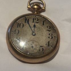 Engraved South Bend Studebaker Gold Pocket Watch 