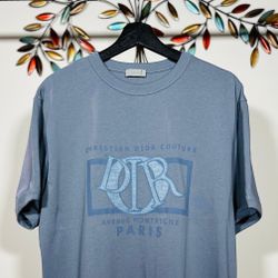 DIOR CHARM T-SHIRT COTTON CHAMBRAY, NEW SEASON SS24 !!!