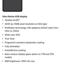 iPad Pro - 11” M4 (2024) - WiFi + Cellular 256 Gb