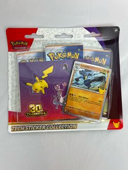 Pokémon TCG 30th Celebration Tech Sticker Collection – Lucario – Factory Sealed