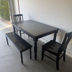 Winners Only Table, Chairs and Bench