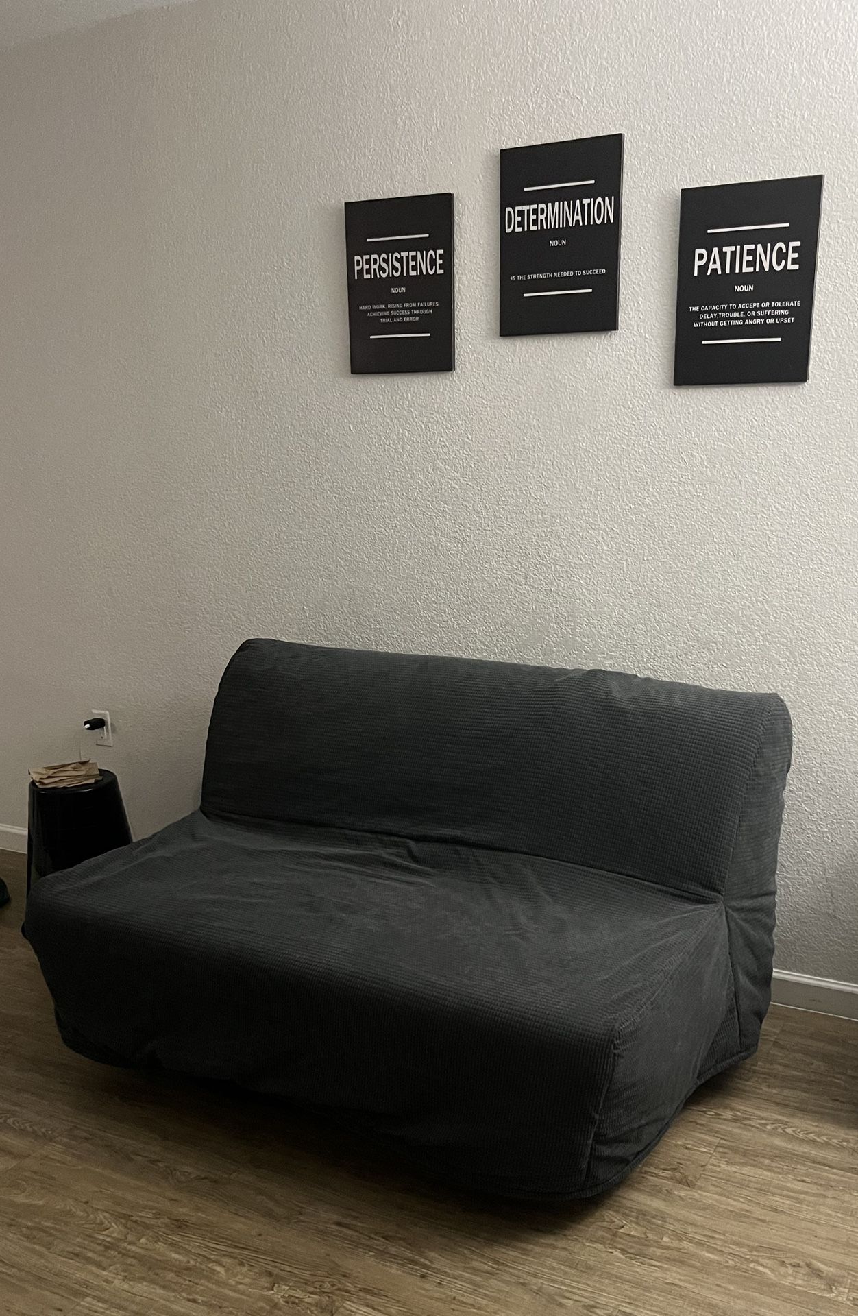 LYCKSELE LÖVÅS Sleeper sofa, Vansbro dark gray