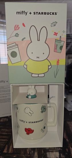 Miffy + starbucks plush and ceramic mug