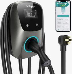 NexCyber Level 2 EV Charger(WiFi APP/Plug-Play), 40A Nema 14-50