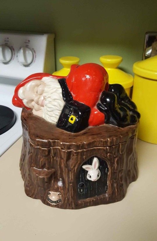 Sleeping Gnome Cookie Jar