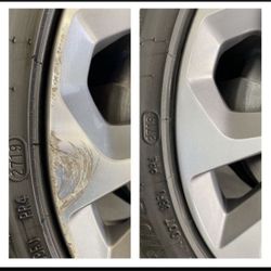 Wheel Curb Rash Re Finished