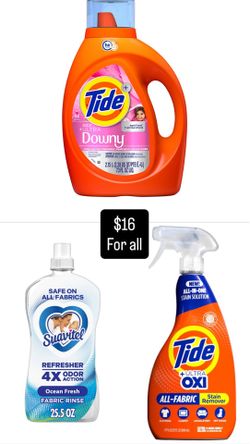 Tide detergent tide stain removal suavitel rinse