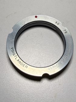 Voigtlander 50/75 LTM L39 Screw Mount to Leica M Adapter Ring - Made in Japan
