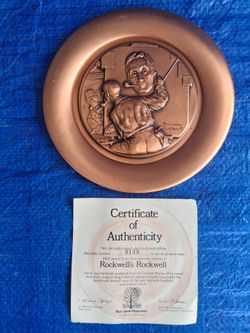 COPPER ROCKWELL PLATE  1977