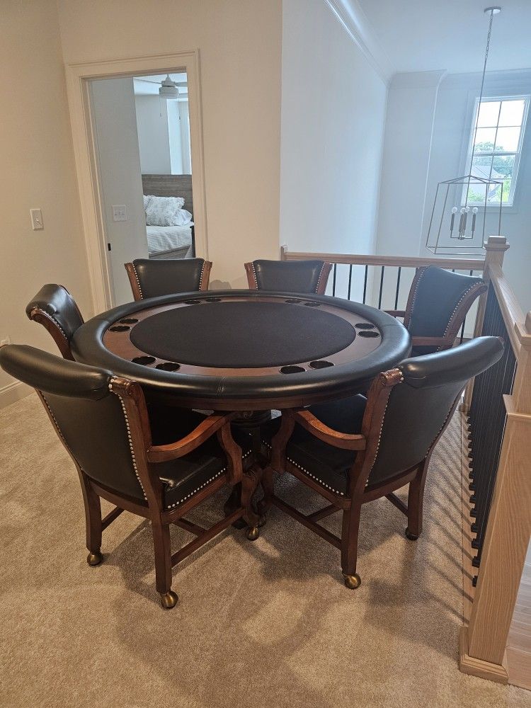 Poker Table And 6 Chairs