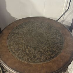Antique Rod Iron Coffee Table 