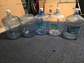 Empty 5 gallon water  6 pcs