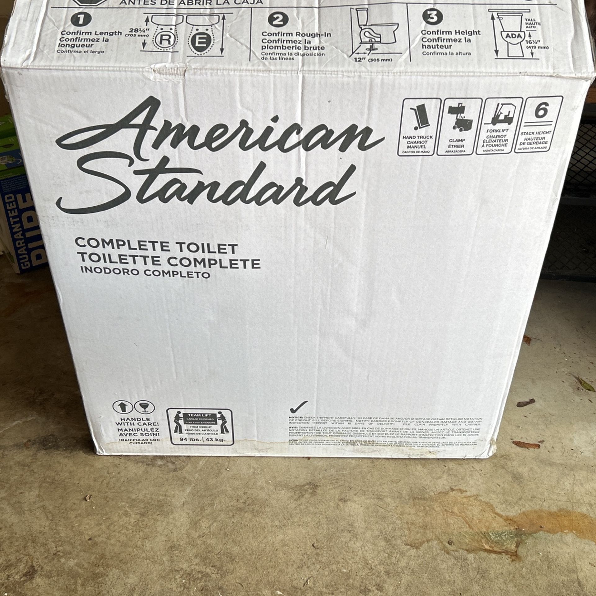 American Standard Round Bowl Comfort Height