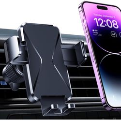 Car Phone Holder Vent [Big Phone Friendly Panel] Car Vent Phone Mount for Car Air Vent 360°. ( please follow my page all brand new)