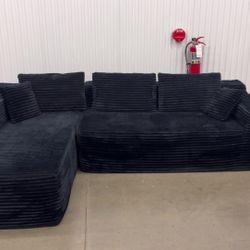 Black Boneless Couch For Sale! -Great Condition!