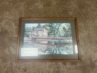 Framed Country Landscape Print