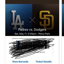Padres Vs Dodgers Saturday May 11th 