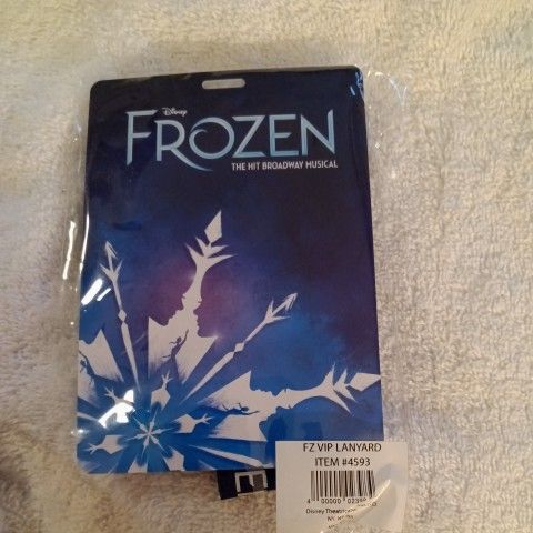 FROZEN VIP PASS HOLDER WITH LANYARD