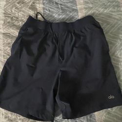 Navy blue Alo shorts