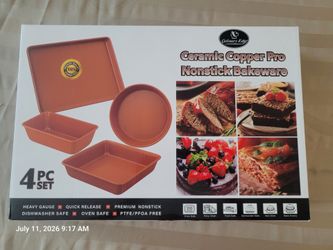Ceramic Copper Pro Nonstick Bakeware 4pcs set