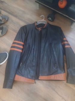 Heavy Leather Motocycle Jacket