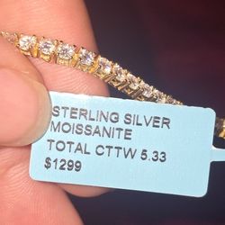 7.5" tennis bracelet 5.33 cttw (Moissanite)