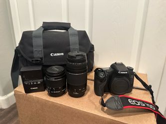 Canon 70D DSLR Digital Camera with 2 lenses