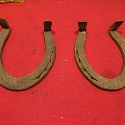 2 Large Vintage Horse Shoes