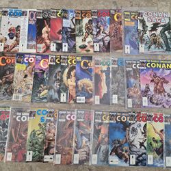 Large Lot Of Conan Comic Book Magazines