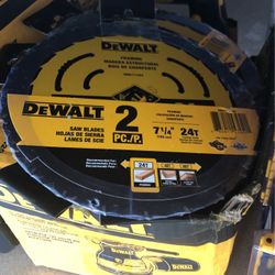 Dewalt 2pc 7 1-/4” Saw Blades For Framing