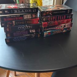 (11) Horror/Sci-Fi/Advent VHS bundle