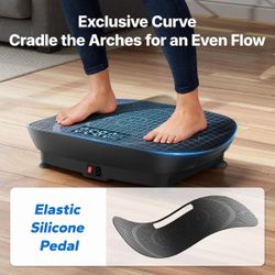 MERACH Compact Vibration Plate Exercise Machine, Mini Whole Body Vibrating Muscle Toner with Remote Control.
100w
