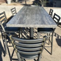Bar-Height Dining Table Set – Seats 6