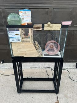 Hamster Cage, Accessories And Food 